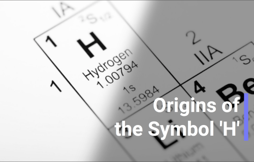 Where did the Hydrogen Symbol Come From?